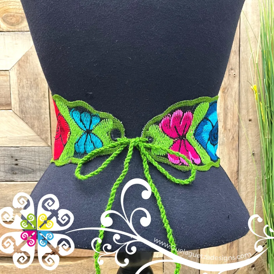 Multicolor Chiapas Embroider Belt - Women Belt
