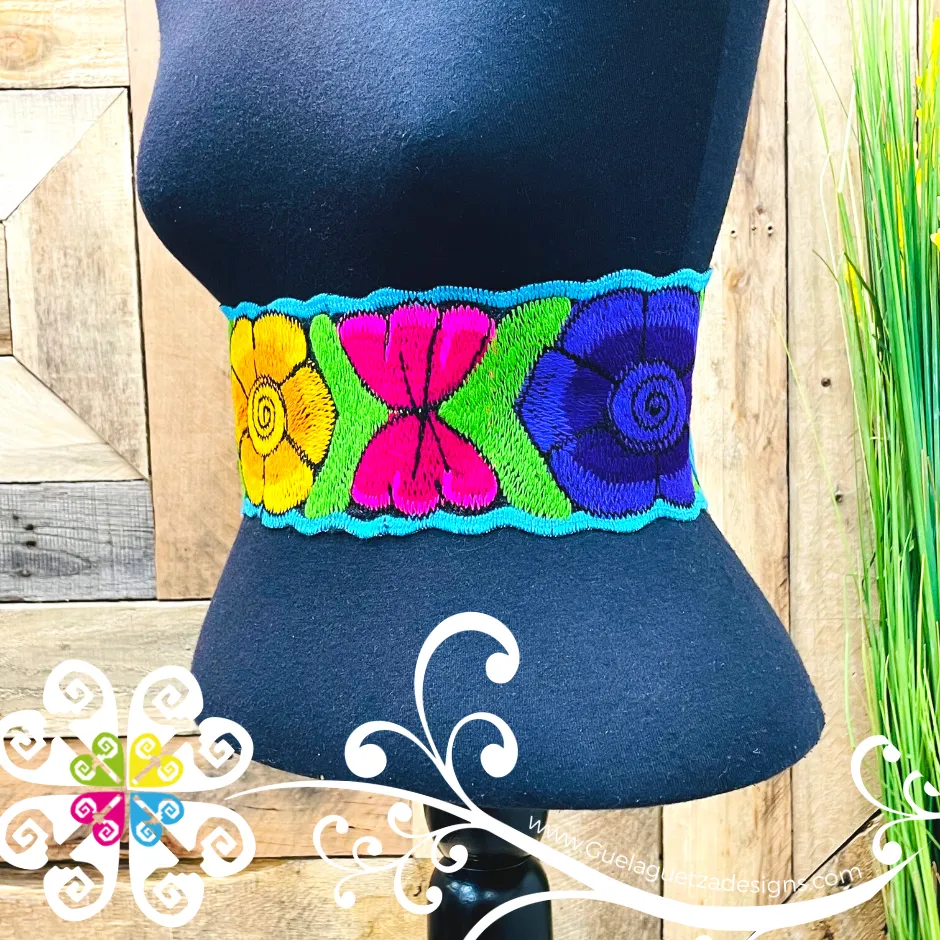 Multicolor Chiapas Embroider Belt - Women Belt