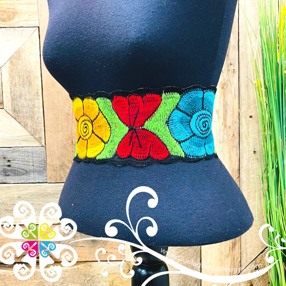 Multicolor Chiapas Embroider Belt - Women Belt
