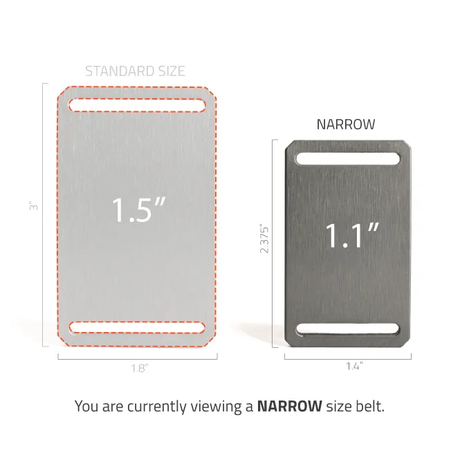 Narrow Gunmetal Belt
