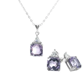 Natural Amethyst Jewelry Set