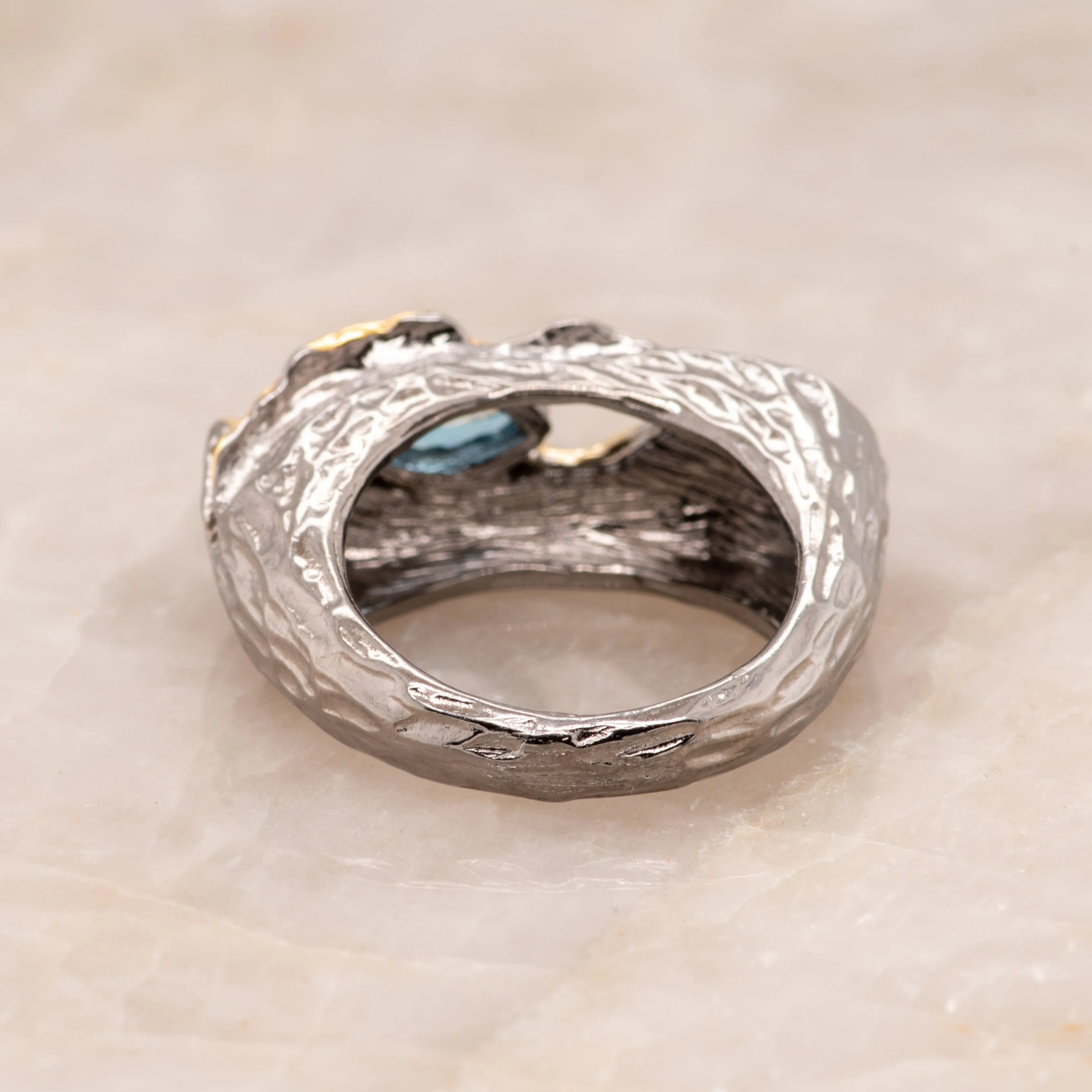 Neela Topaz Ring in Sterling Silver