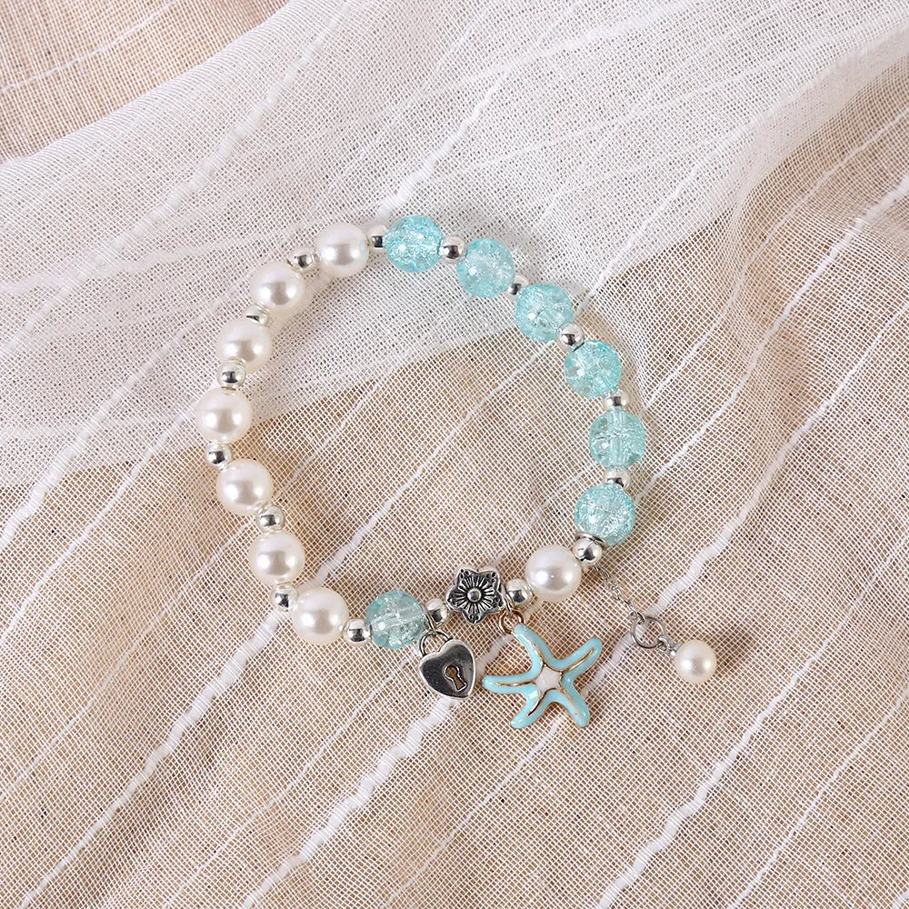 New Artistic Temperament Girlfriends Cracked Cystal Bracelet Female Wholesale Niche Japanese and Korean Kitty Bracelet