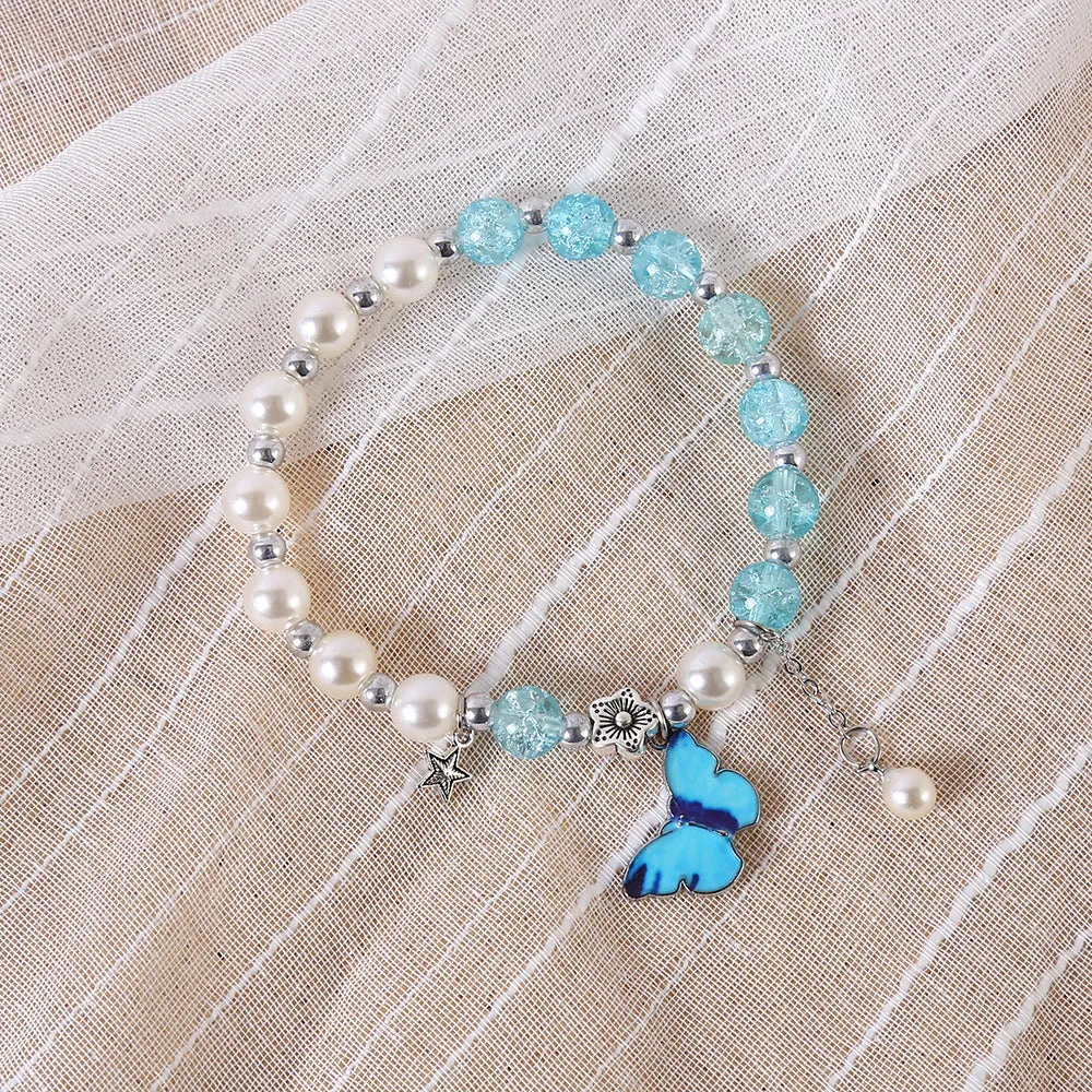 New Artistic Temperament Girlfriends Cracked Cystal Bracelet Female Wholesale Niche Japanese and Korean Kitty Bracelet