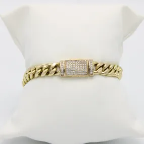 Offer $1,950 Miami Cuban Bracelet Yellow Gold