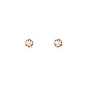 Opal & Diamond Galaxy Stud Earrings