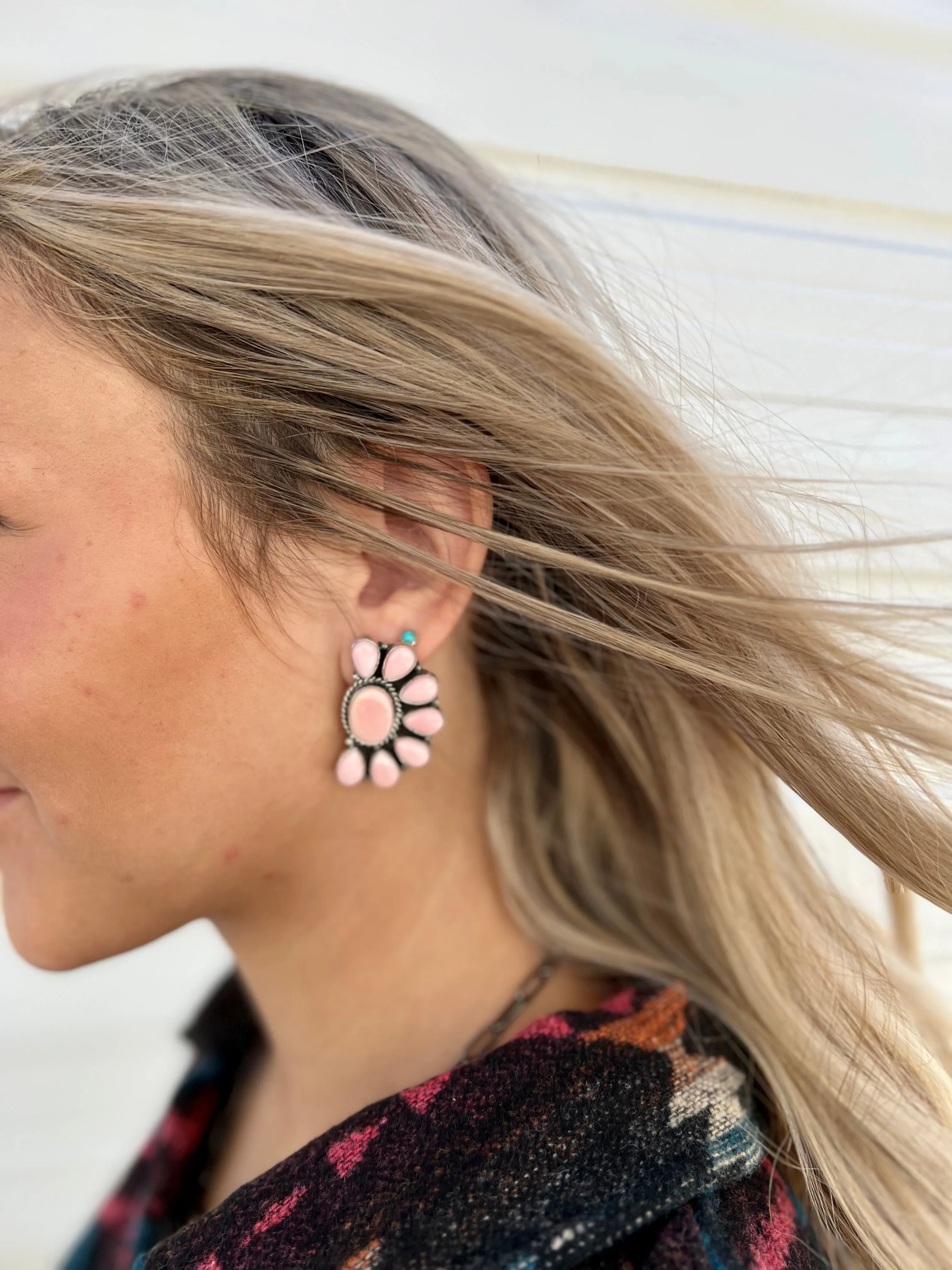 Opal Betta's Navajo Handcrafted Sterling Earring