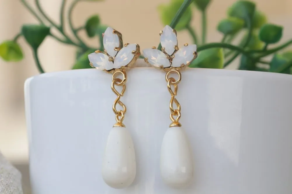OPAL BRIDAL EARRINGS