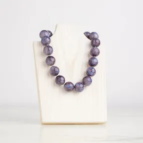 Pearl Cooling Necklace-Amethist : 20"