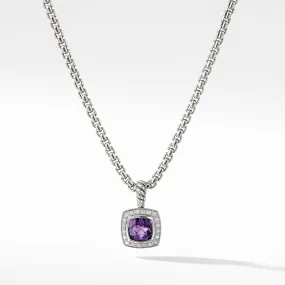 Pendant Necklace with Amethyst and Diamonds