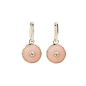 Pink Opal Inle Drop Earrings