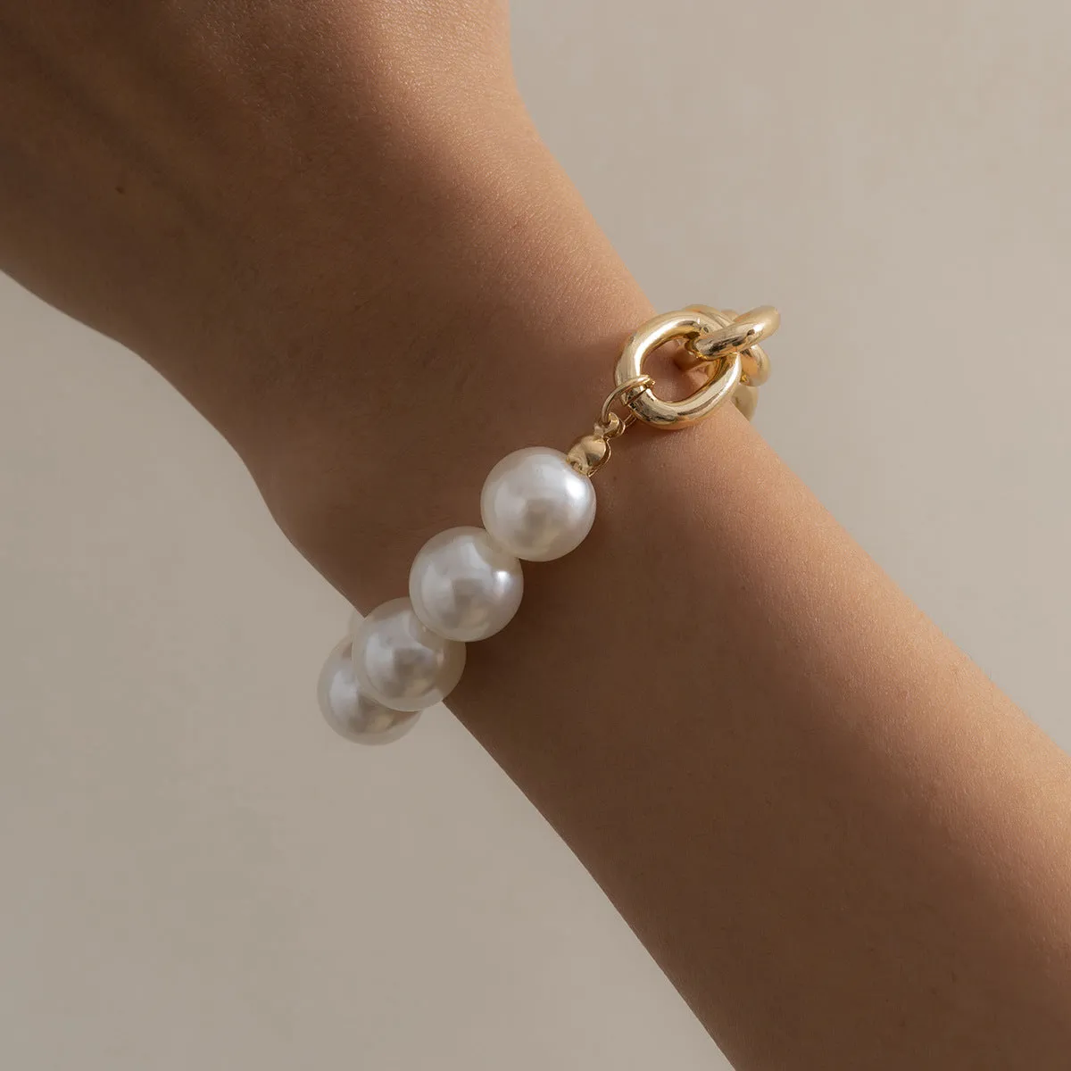 Punk Exaggerated Metal Aluminum Chain Bracele