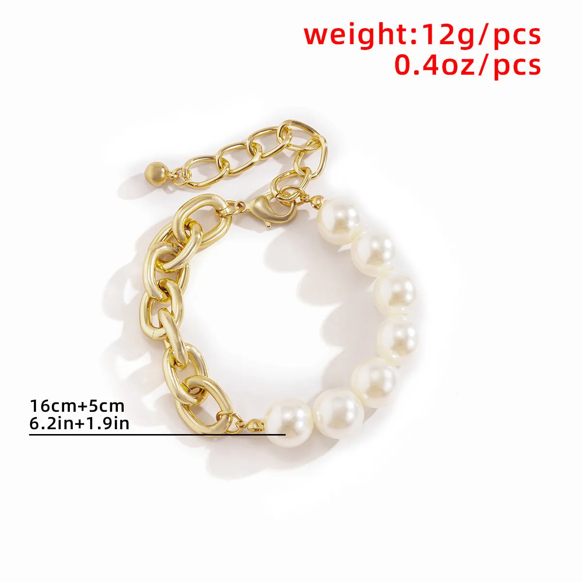 Punk Exaggerated Metal Aluminum Chain Bracele