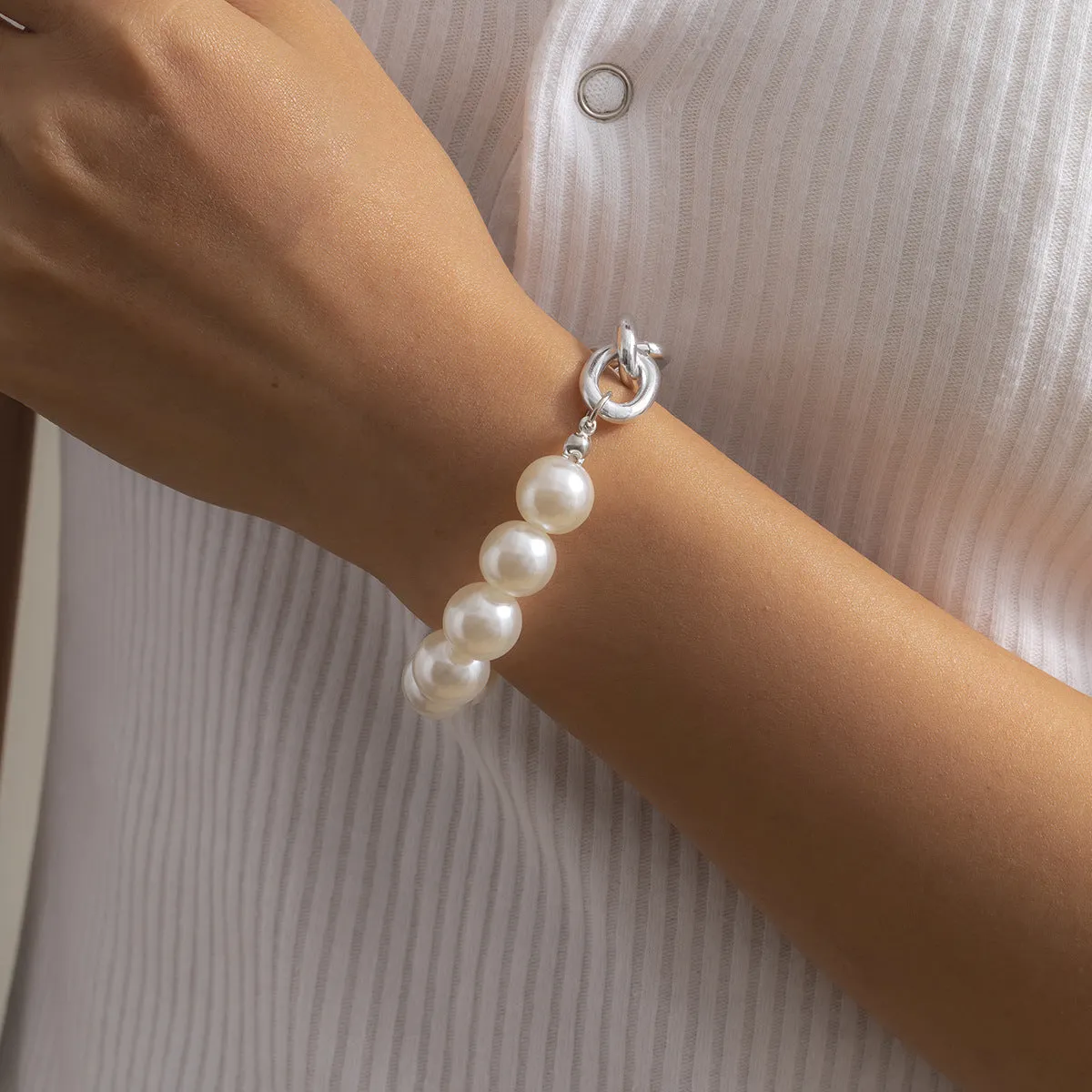 Punk Exaggerated Metal Aluminum Chain Bracele