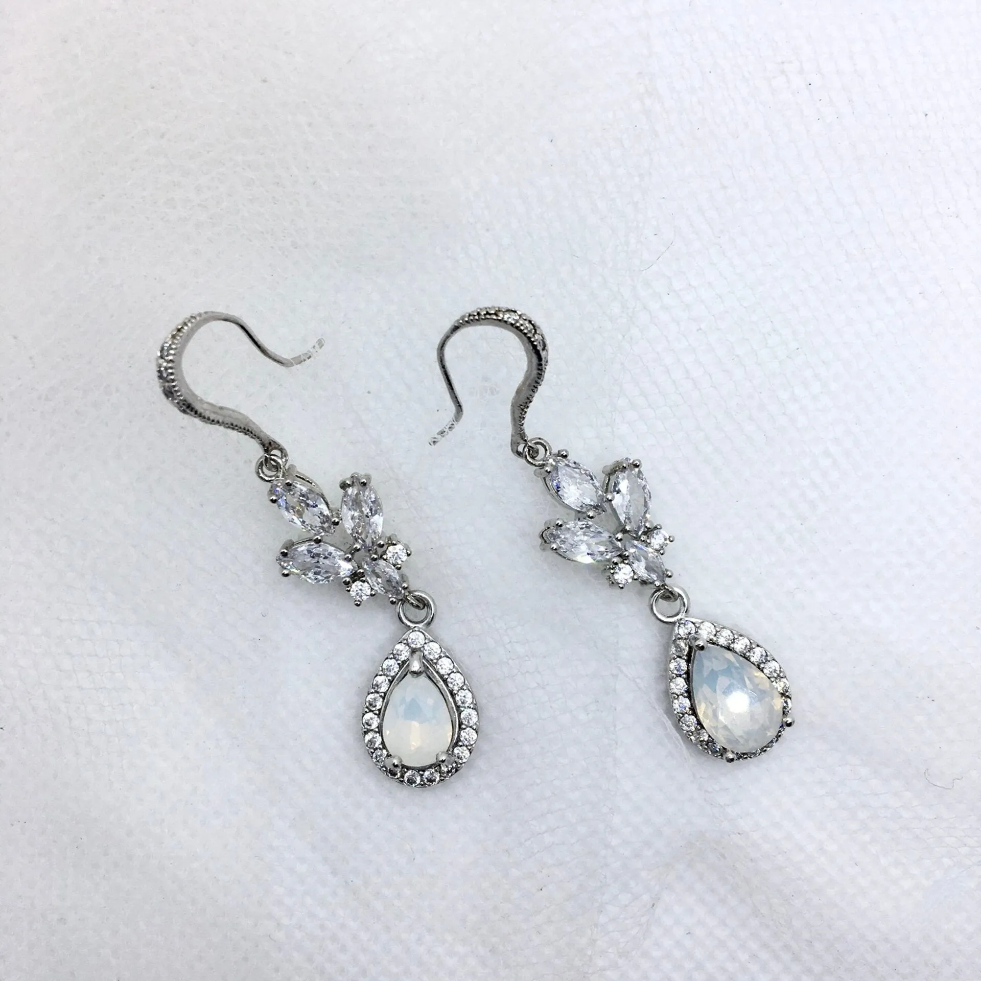 "Marielle" - Opal Bridal Earrings