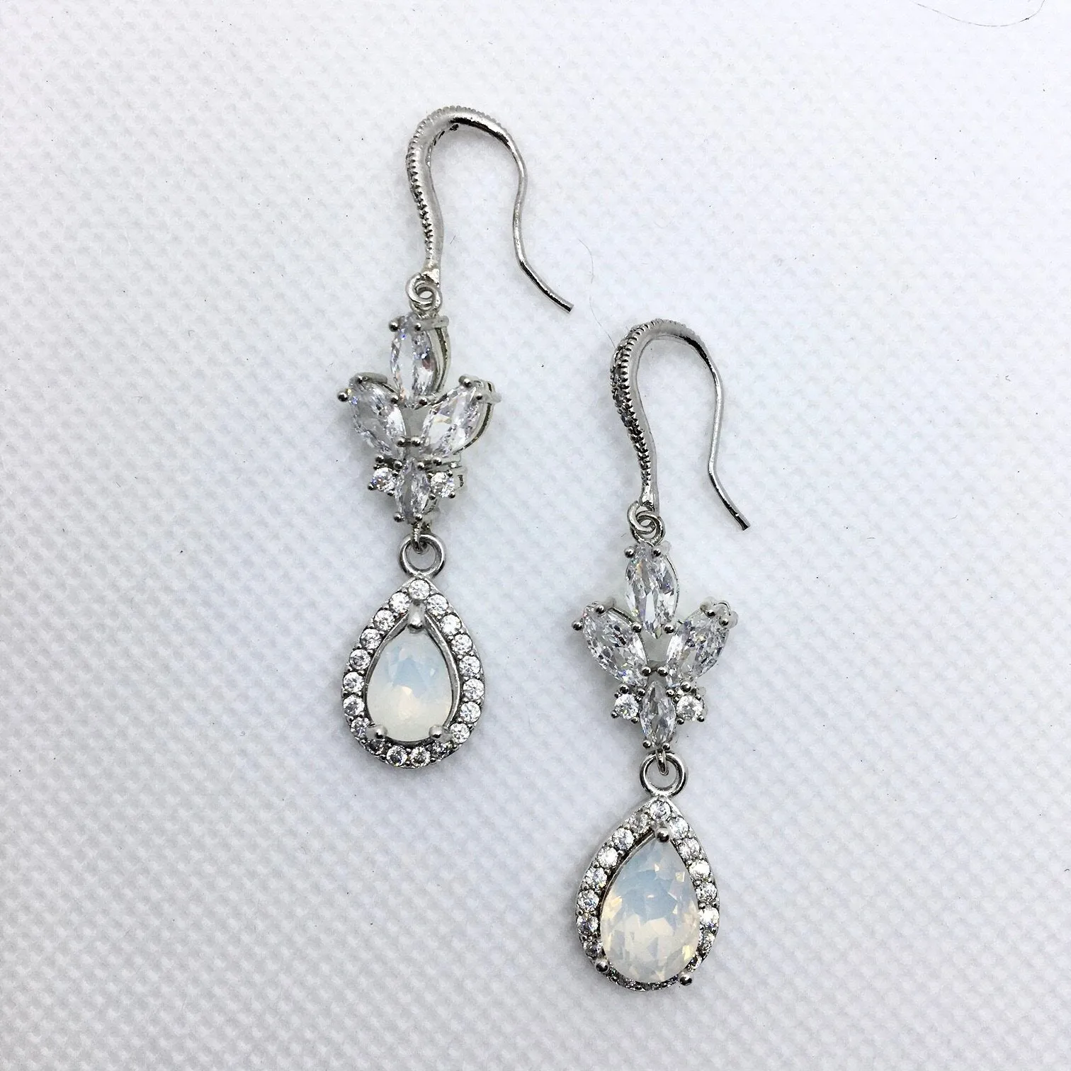 "Marielle" - Opal Bridal Earrings