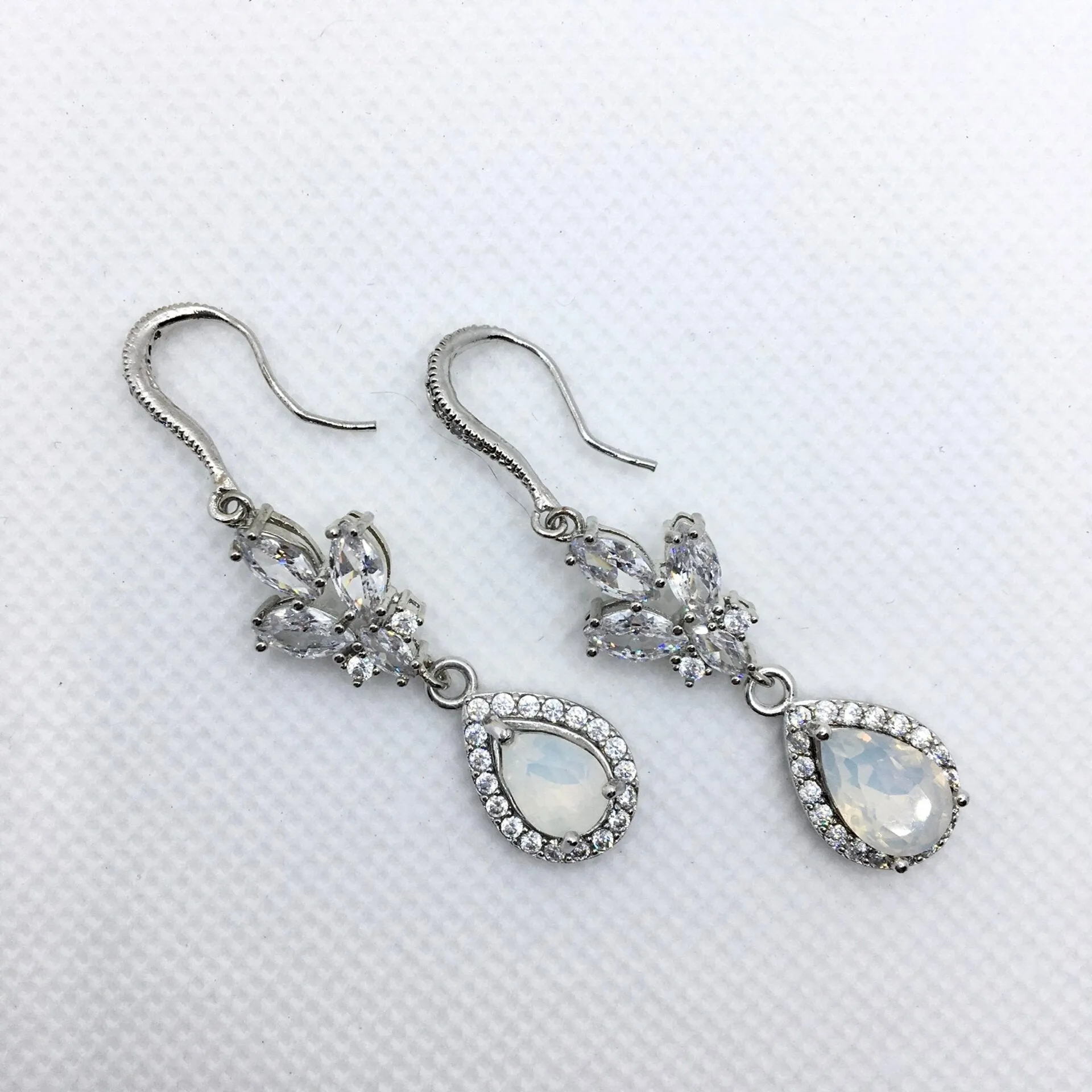 "Marielle" - Opal Bridal Earrings