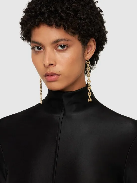 Rabanne   Eight Nano drop earrings 