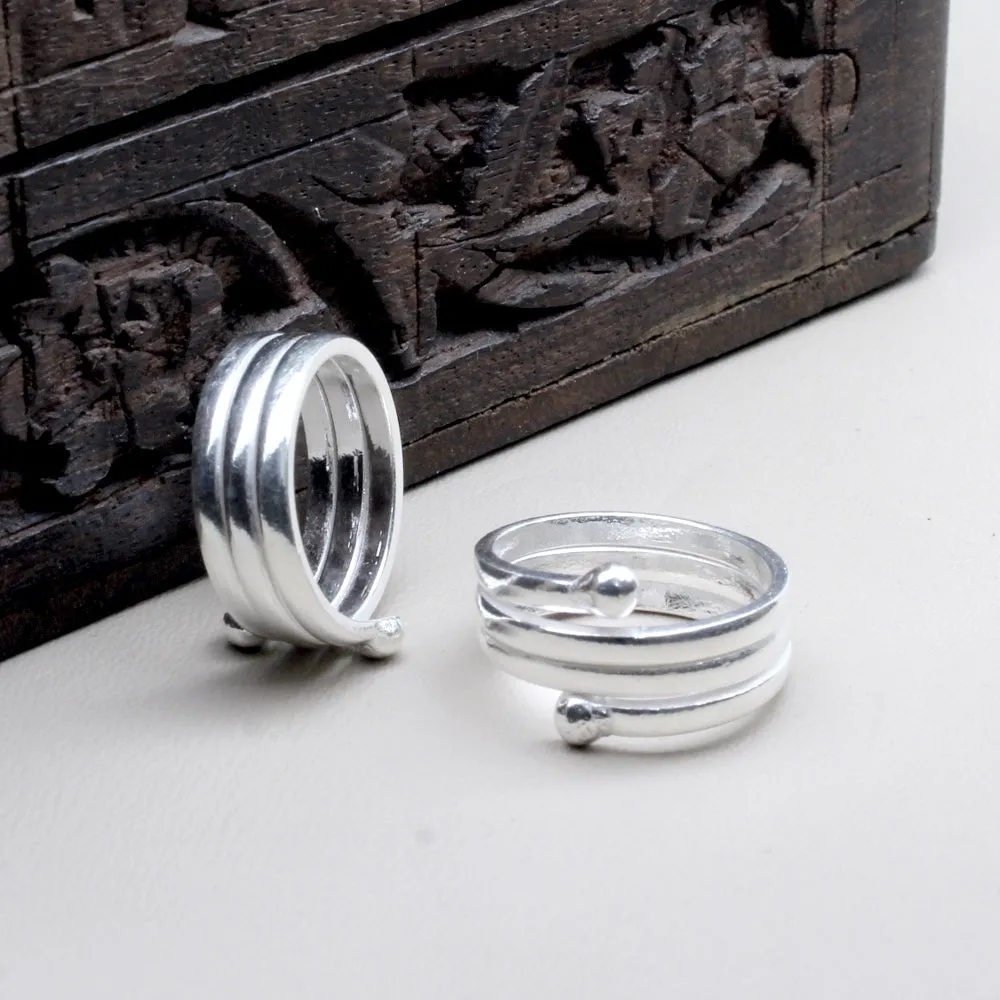 Real 925 Silver Toe Rings Indian Handmade bichia foot ring