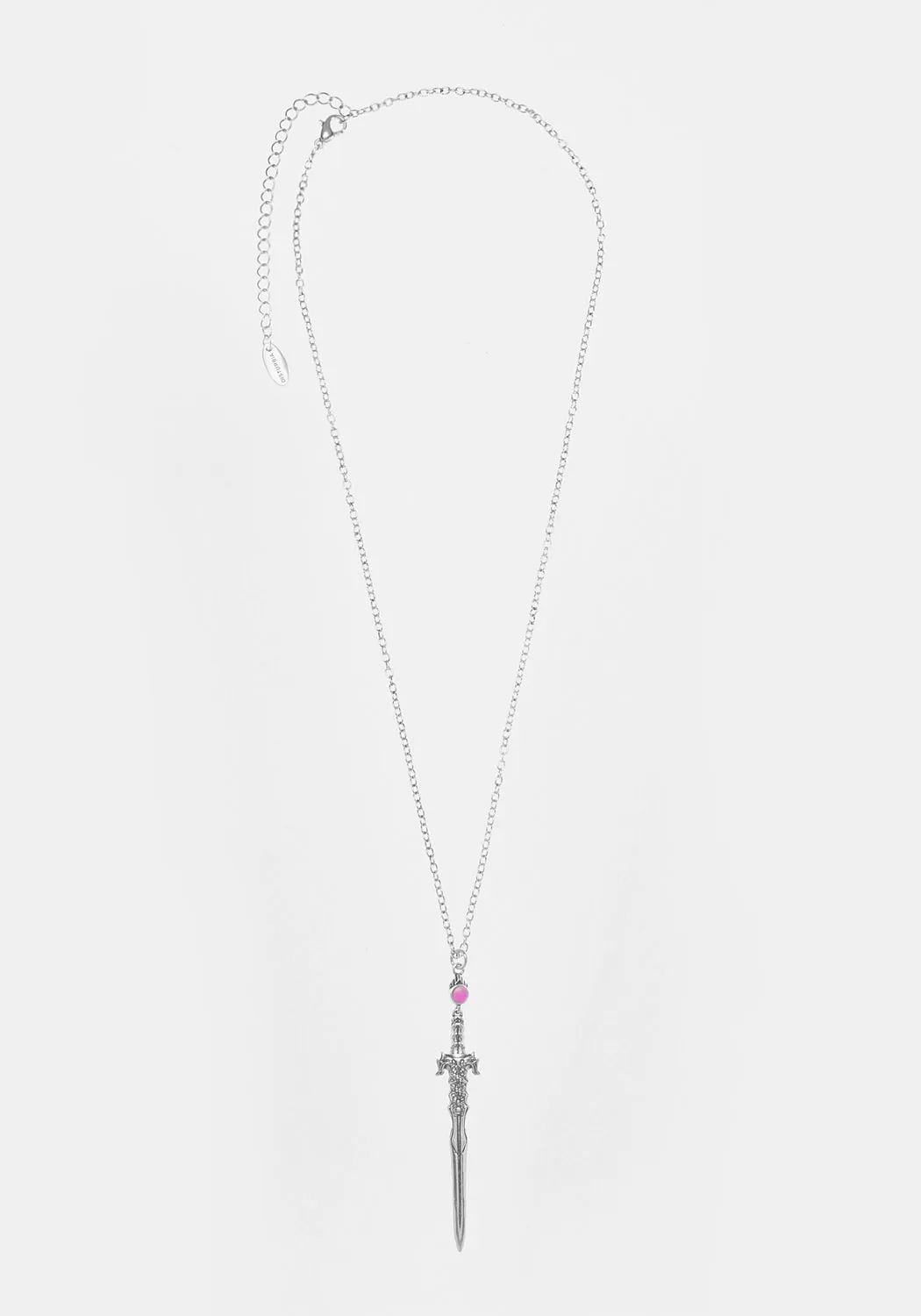 RITUAL DAGGER AMETHYST PENDANT NECKLACE