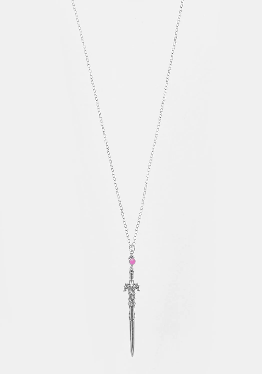 RITUAL DAGGER AMETHYST PENDANT NECKLACE