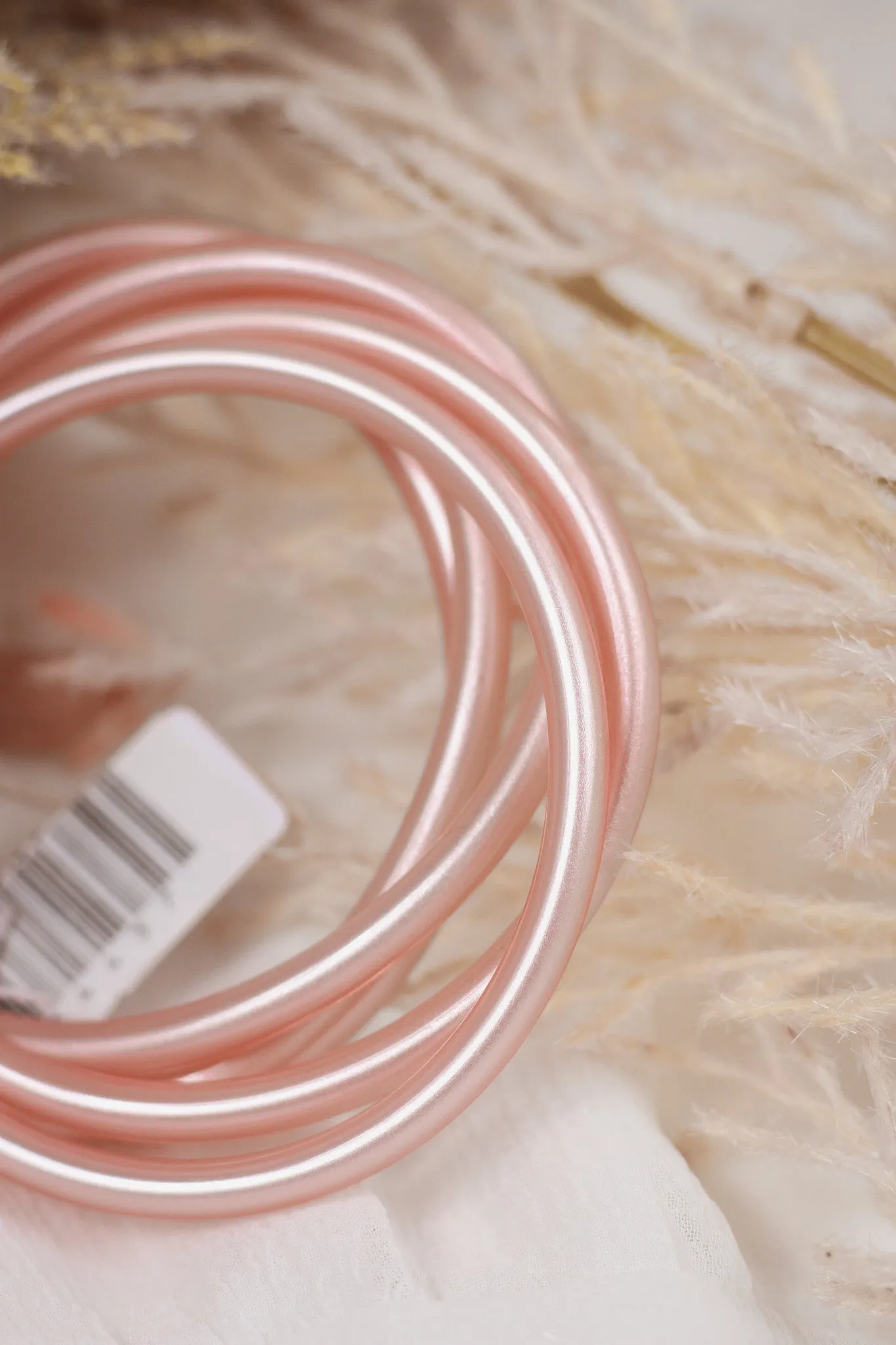 Rose Gold Jelly Bangle Bracelets