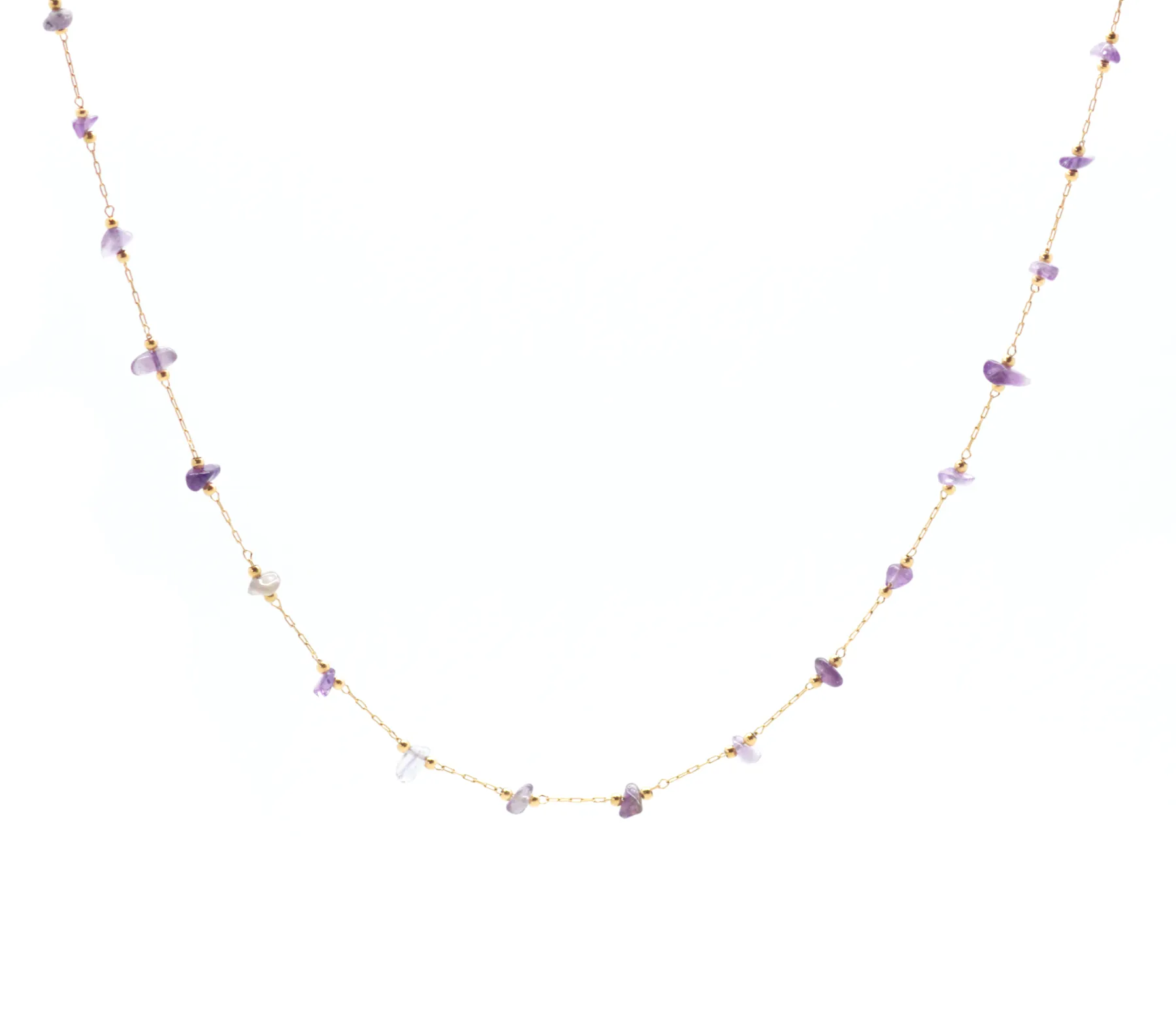 Salty Cali Drops of Energy Necklace - Amethyst