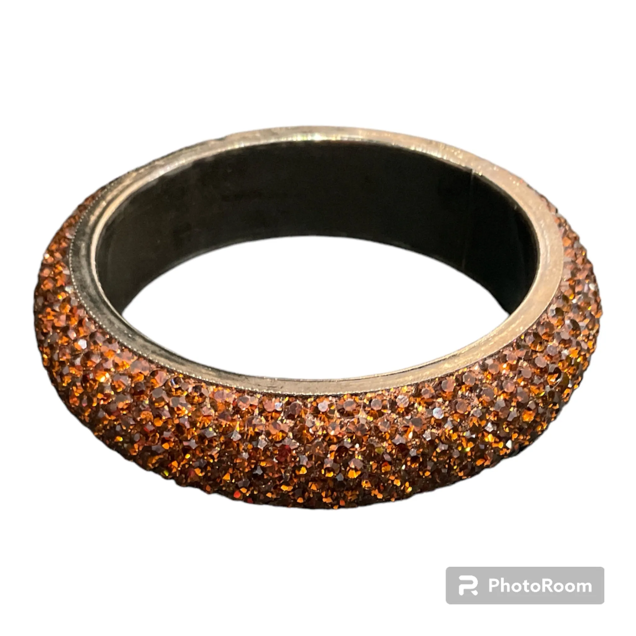 Secretly Posh Diamanté Bangle Brown