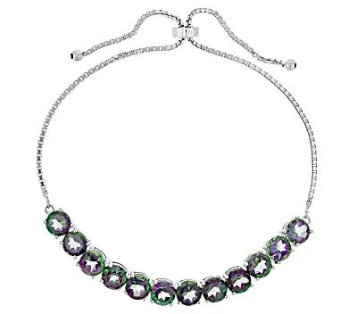Silver Mystic Topaz Bolo Bracelet