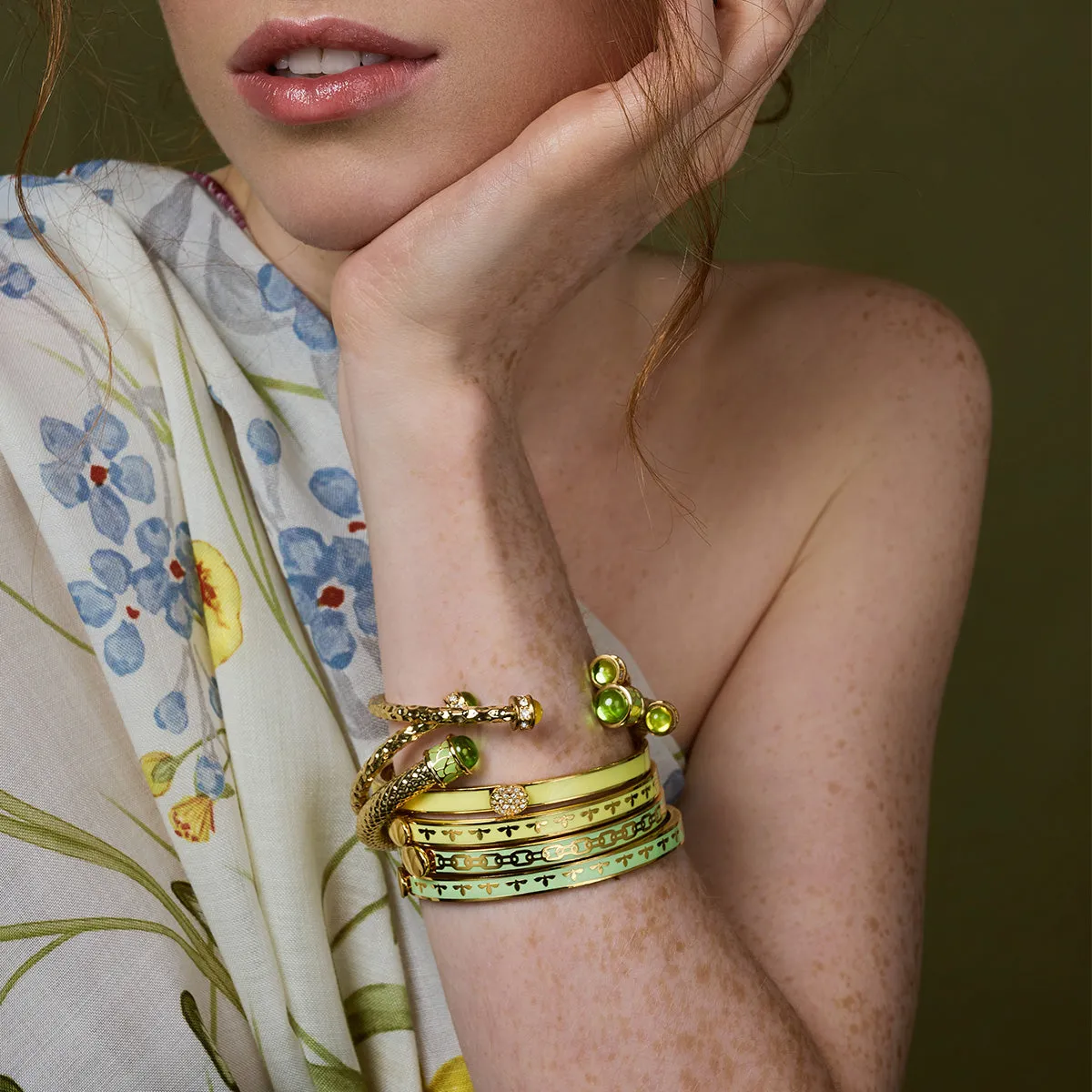 Skinny Bee Buttercup & Gold Bangle