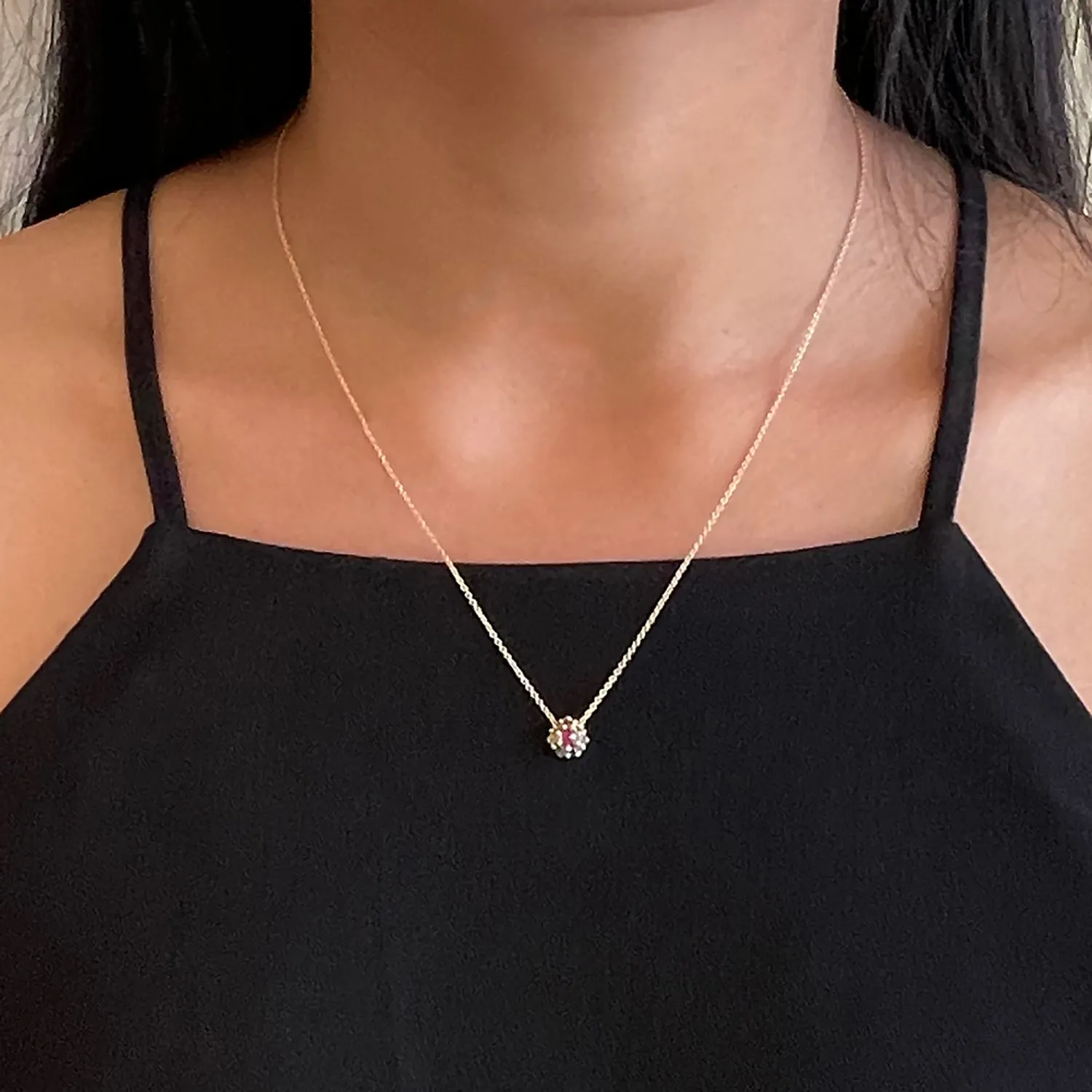 Small Sputnik Necklace - Rainbow