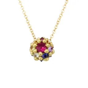 Small Sputnik Necklace - Rainbow