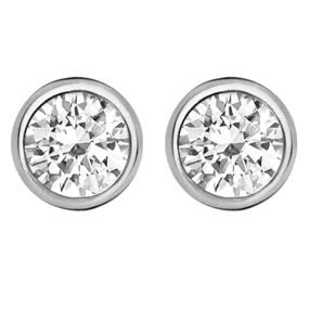 Sterling Silver Earrings For Women Hypoallergenic Zirconia Stone Stud Earrings