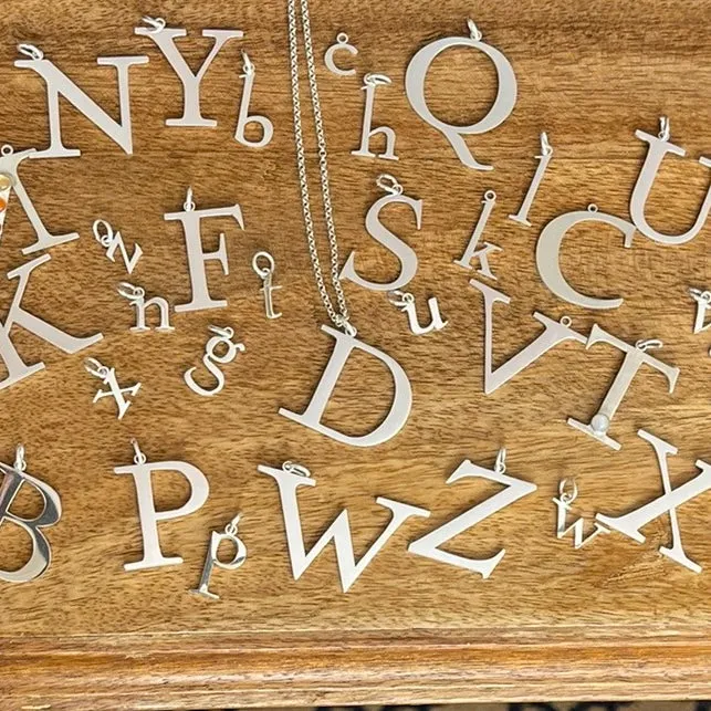 Sterling Silver Letter Charms