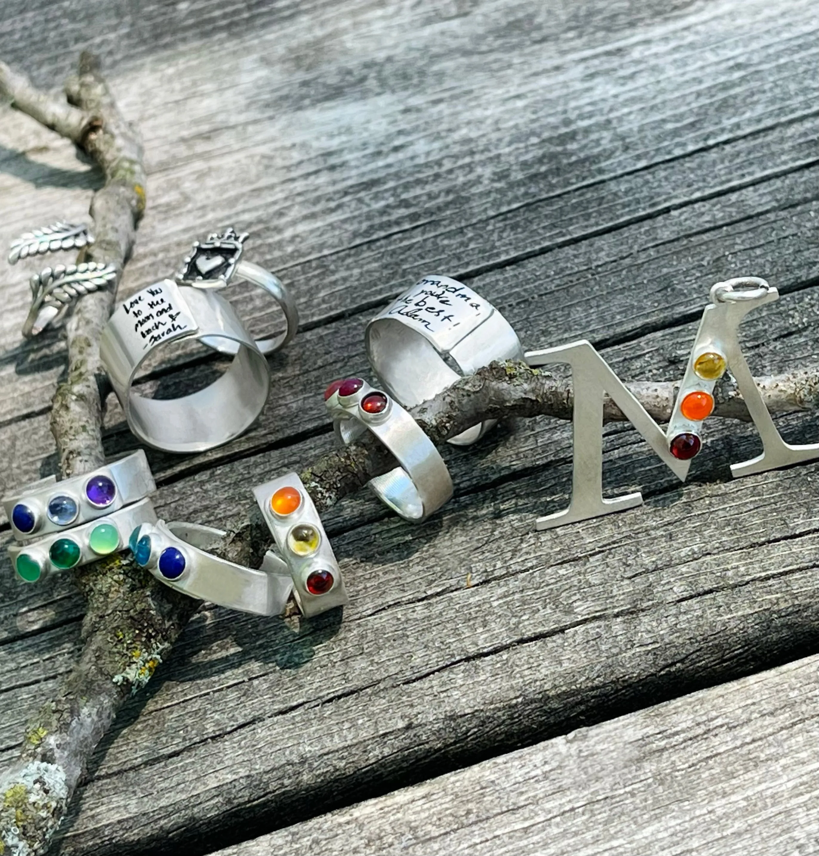 Sterling Silver Letter Charms