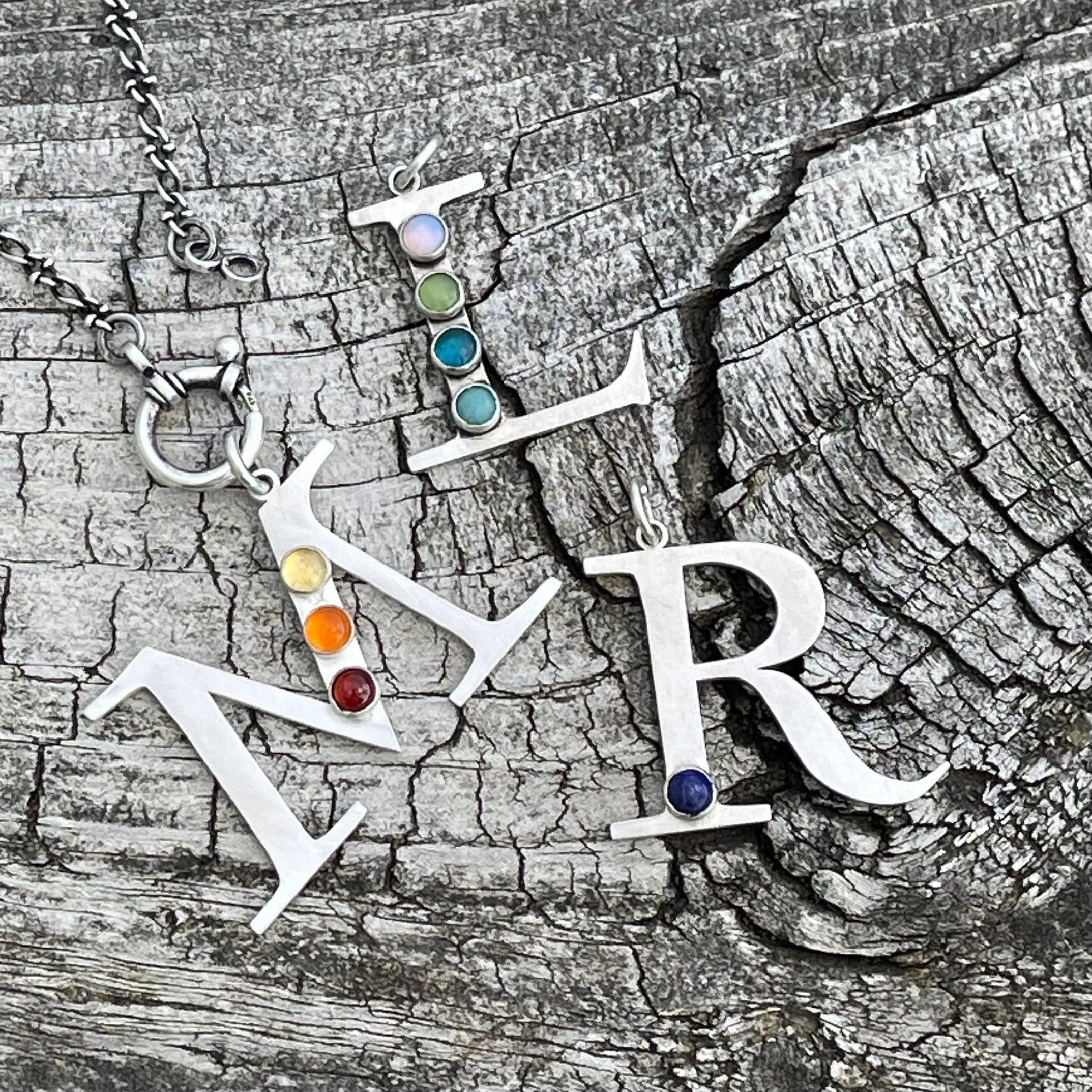 Sterling Silver Letter Charms