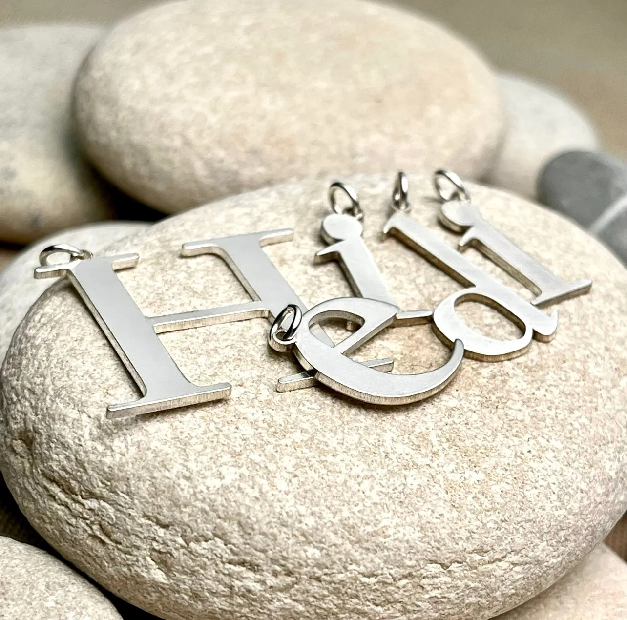 Sterling Silver Letter Charms