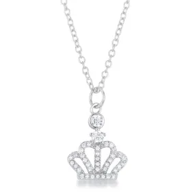 Tabitha CZ Crown Pendant
