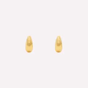 TEARDROP HUGGIE EARRINGS