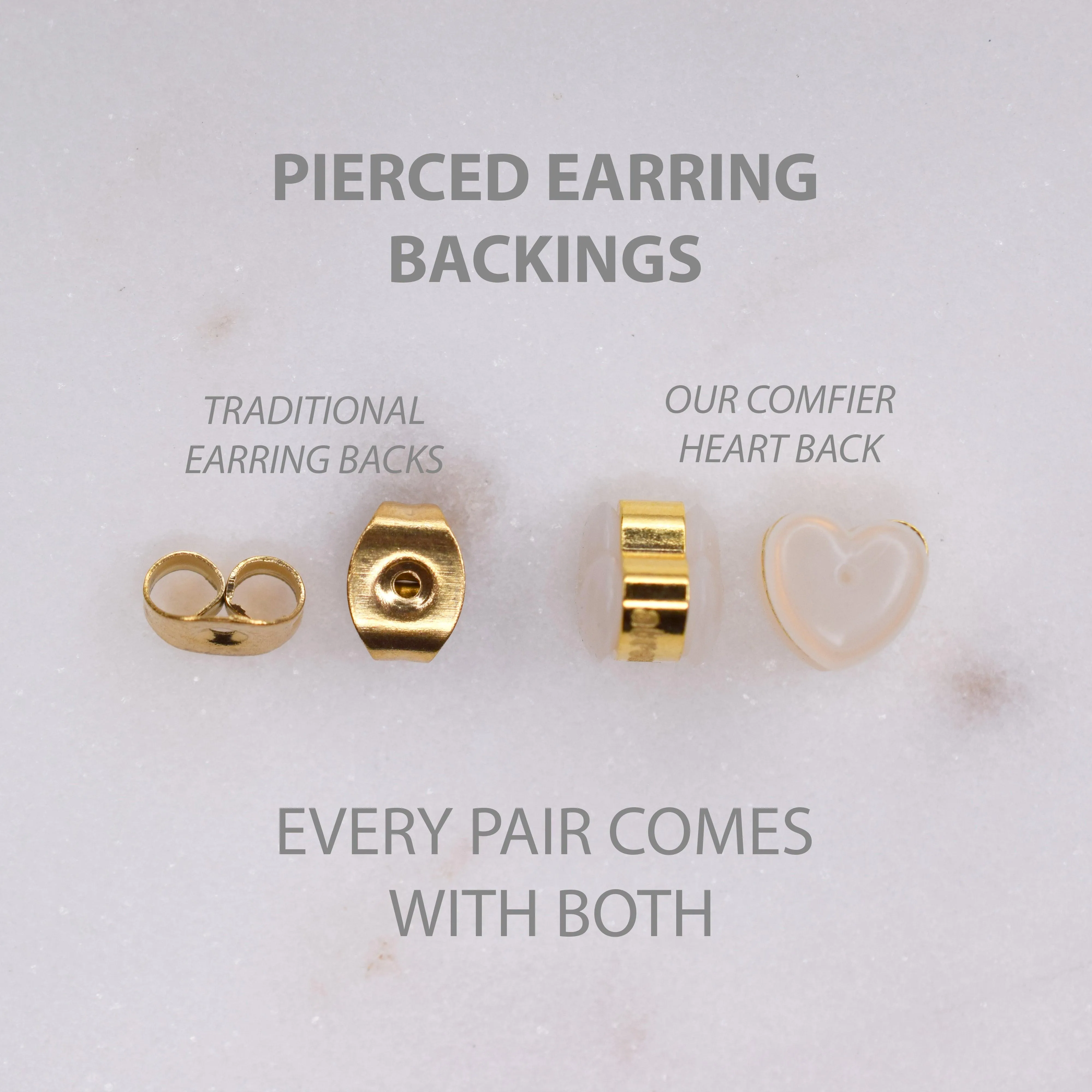 TEARDROP HUGGIE EARRINGS