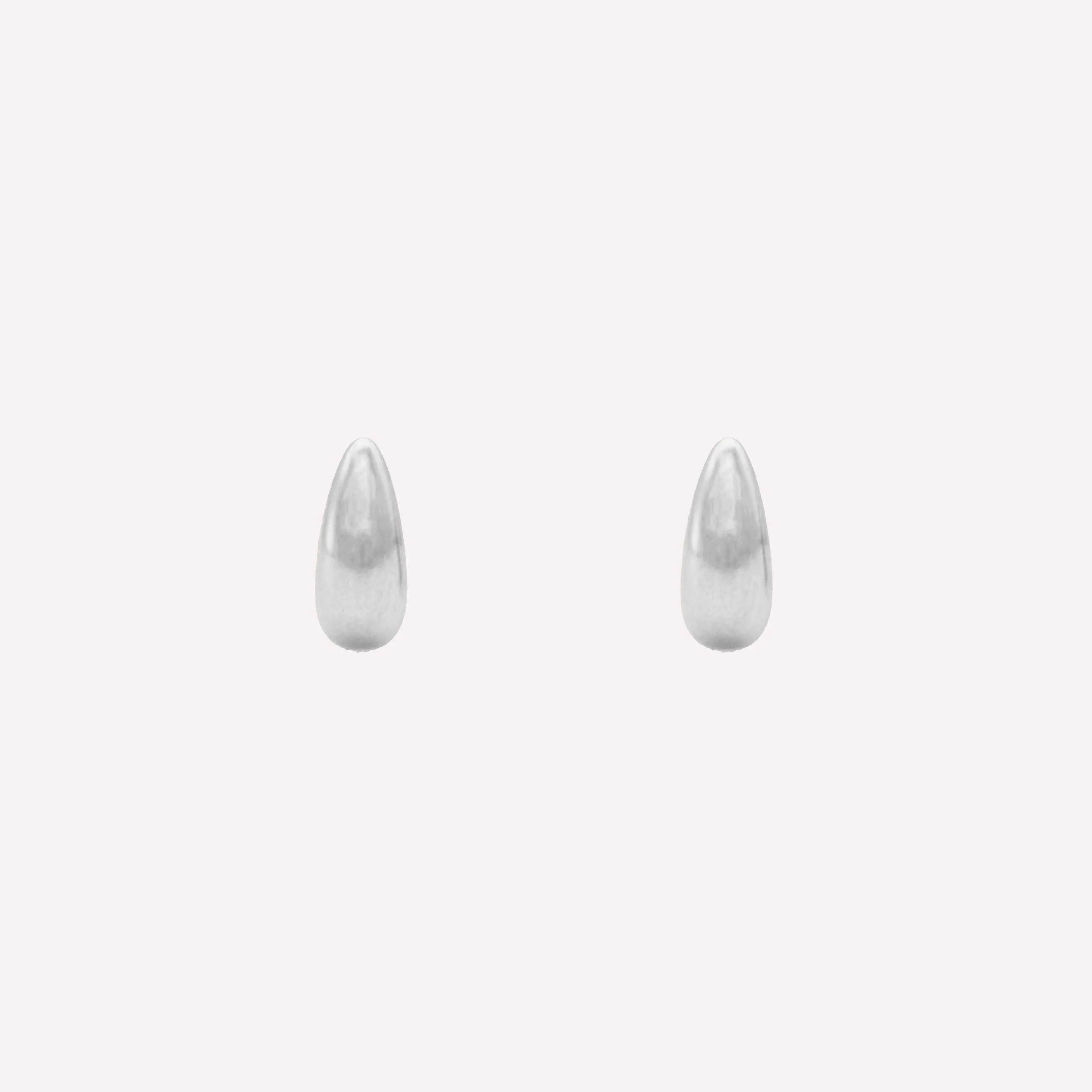 TEARDROP HUGGIE EARRINGS