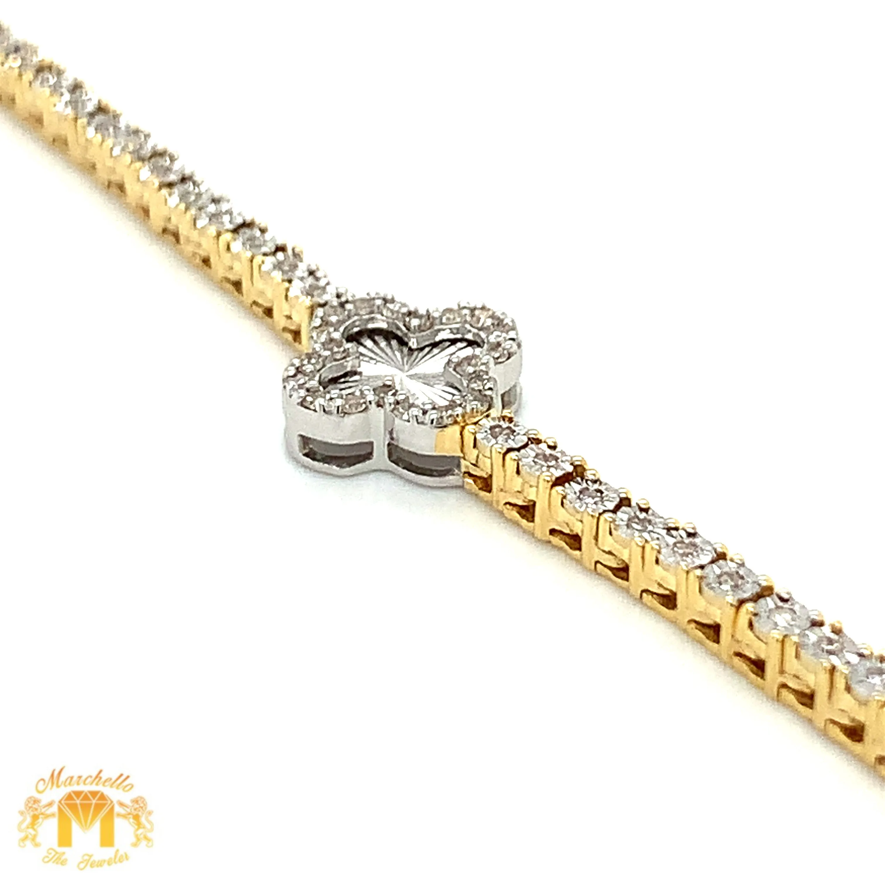Tennis Chain and Bracelet Set, Round Diamonds
