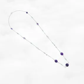 The Nine Purple Gemstone Necklace