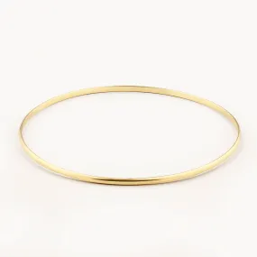 Thin Plain Bangle in 10k Gold
