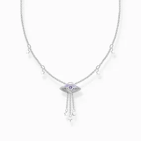 Thomas Sabo Necklace with Star Pendants and a UFO Silver