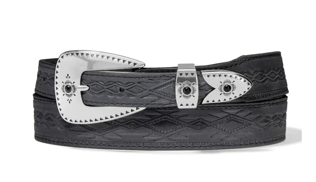 Tony Lama Black Dakota Belt