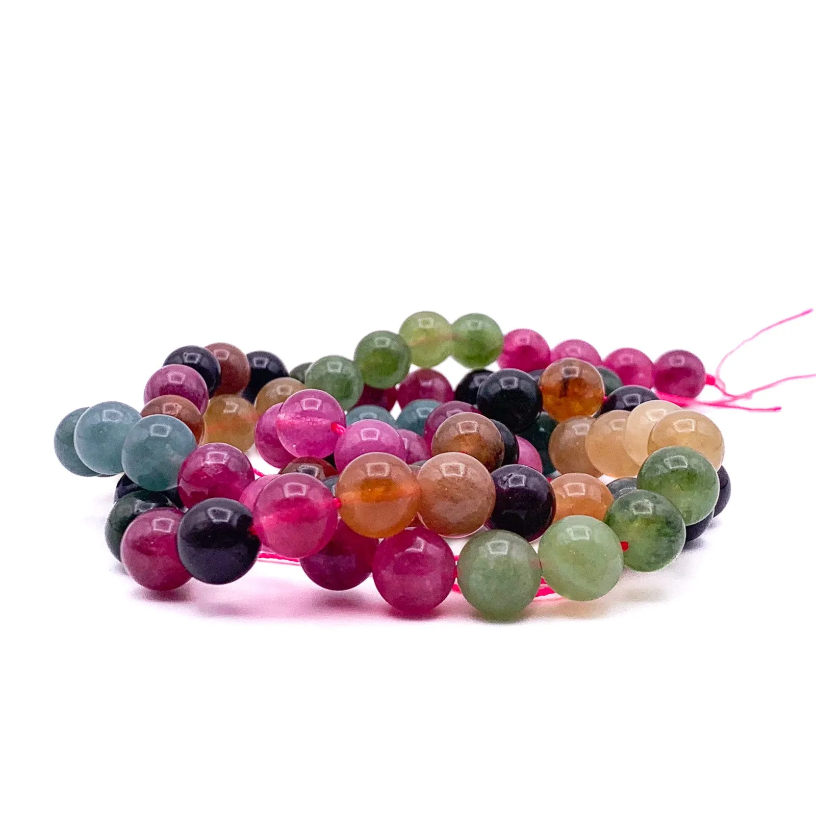 Tourmaline Watermelon 10.5mm Smooth Rounds
