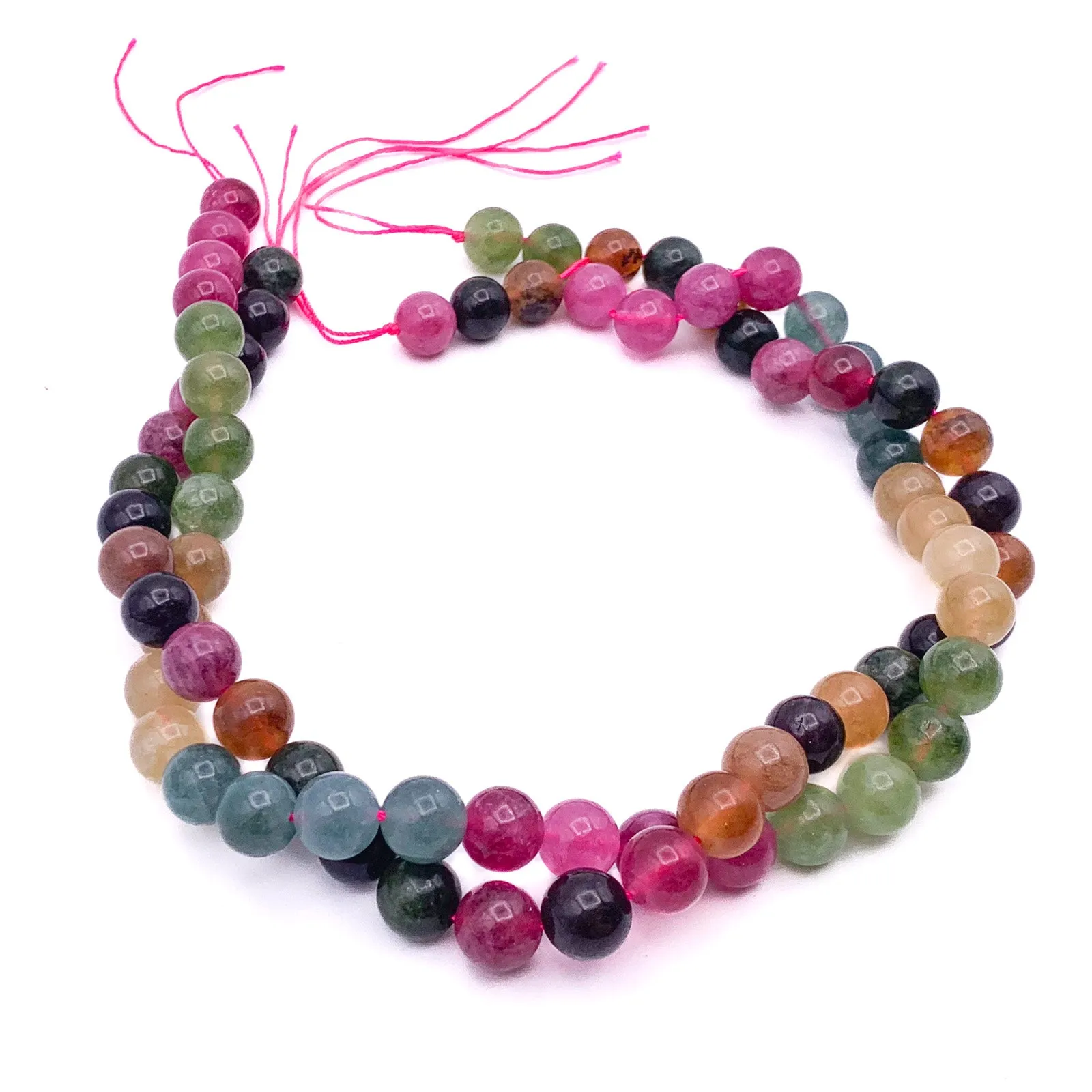 Tourmaline Watermelon 10.5mm Smooth Rounds