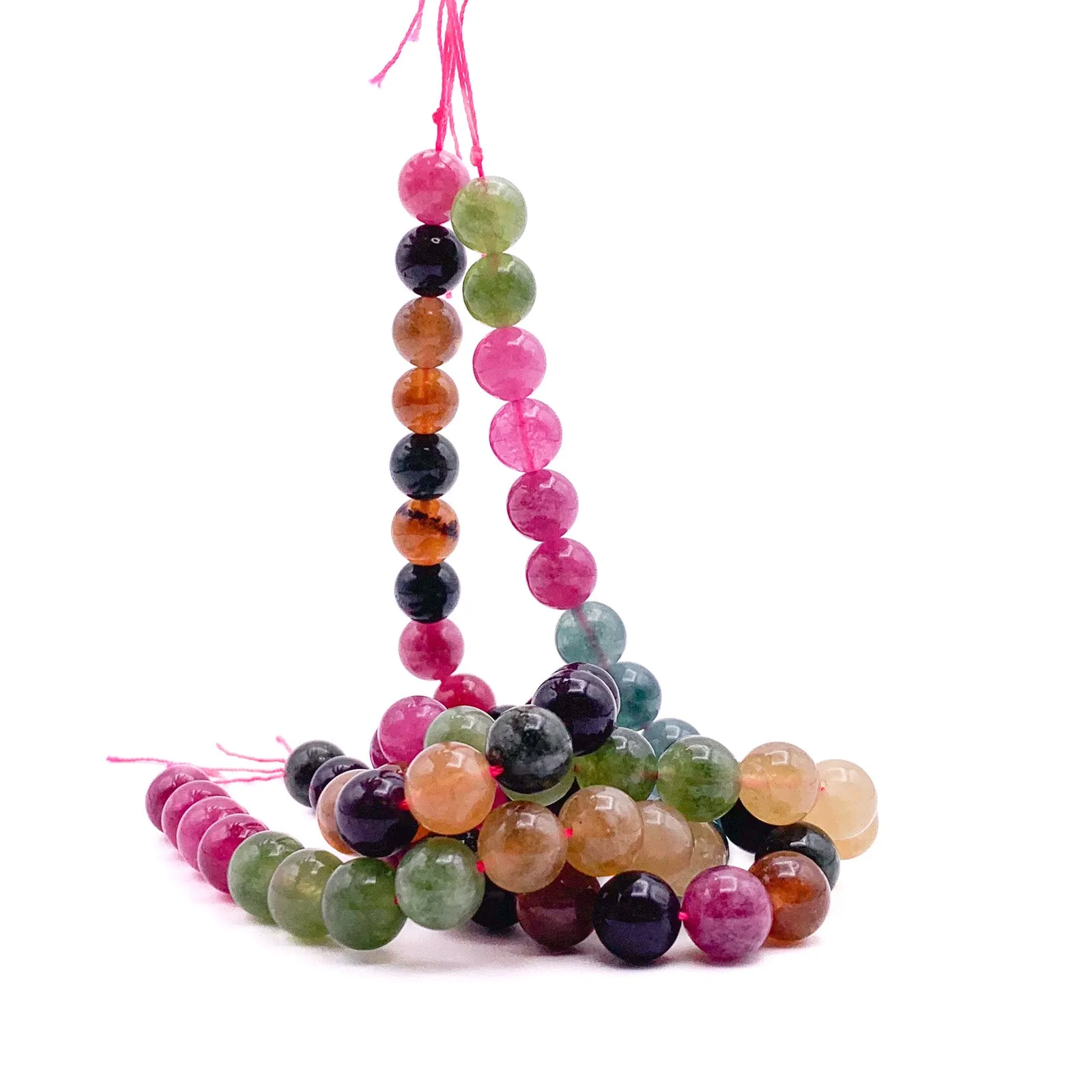 Tourmaline Watermelon 10.5mm Smooth Rounds