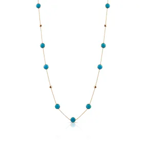 Turquoise and Gold Necklace